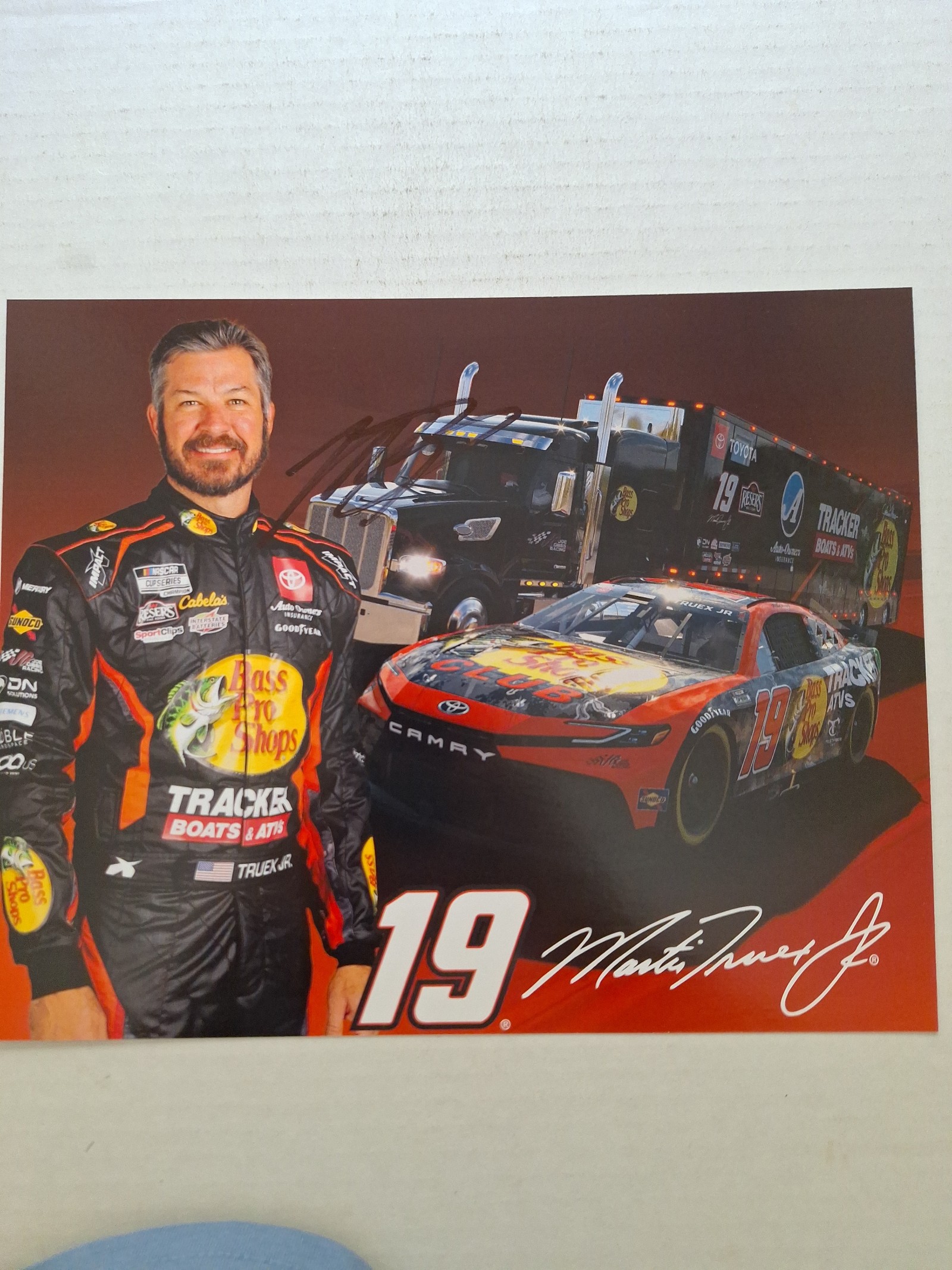 Martin truex Jr autograph racing picture