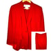ESCADA Margaretha Ley Red Skirt Suit Set Pure New Wool Women's EU 38 40 US 8 10