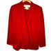 ESCADA Margaretha Ley Red Skirt Suit Set Pure New Wool Women's EU 38 40 US 8 10
