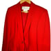 ESCADA Margaretha Ley Red Skirt Suit Set Pure New Wool Women's EU 38 40 US 8 10