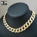 Hip Hop Gold Jewerly PT Large Chicken Pendant 15mm 18 Iced Cuban Chain Necklace