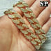 Hip Hop Gold Jewerly PT Large Chicken Pendant 15mm 18 Iced Cuban Chain Necklace