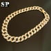 Hip Hop Gold Jewerly PT Large Chicken Pendant 15mm 18 Iced Cuban Chain Necklace