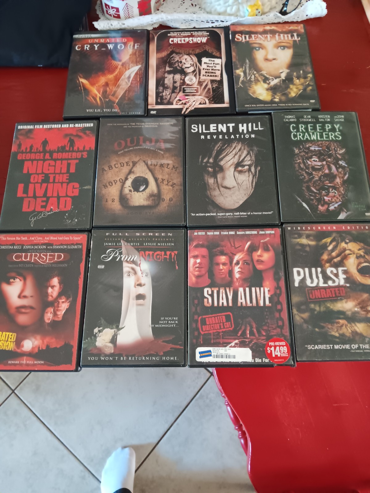 Horror dvds lot of 11