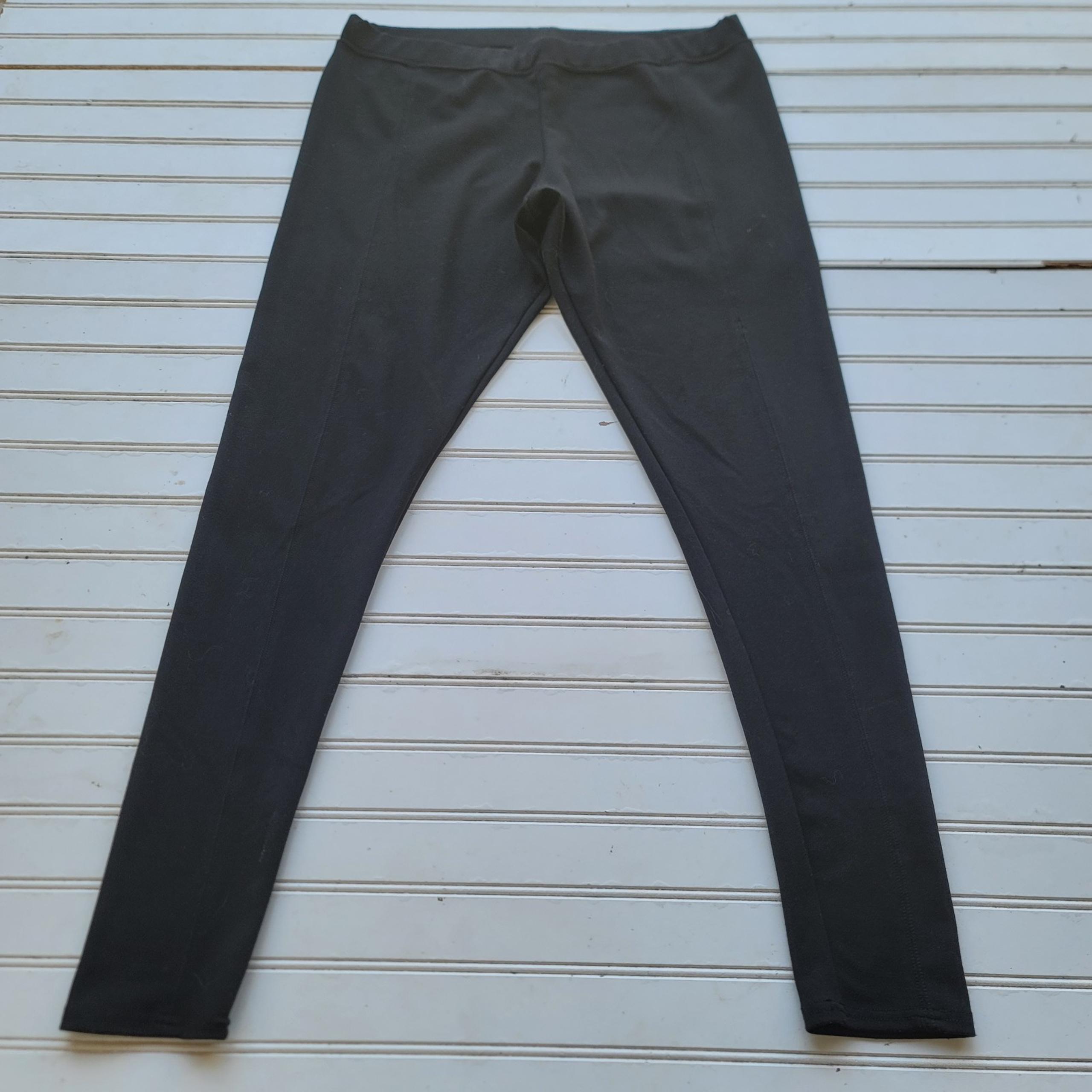 Nordstrom Womens Black Stretch Seamed Ankle Leggings Sz XL


P5