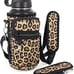 Leopard water bottle holder sling bag