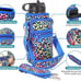 Leopard water bottle holder sling bag