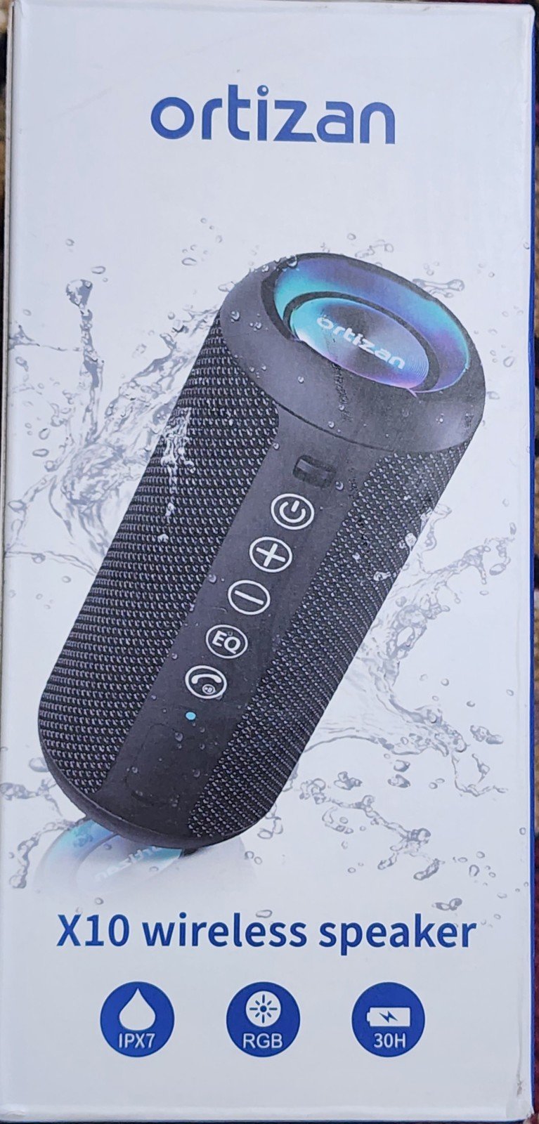 Ortizan X10 Portable Waterproof Wireless Bluetooth Speaker