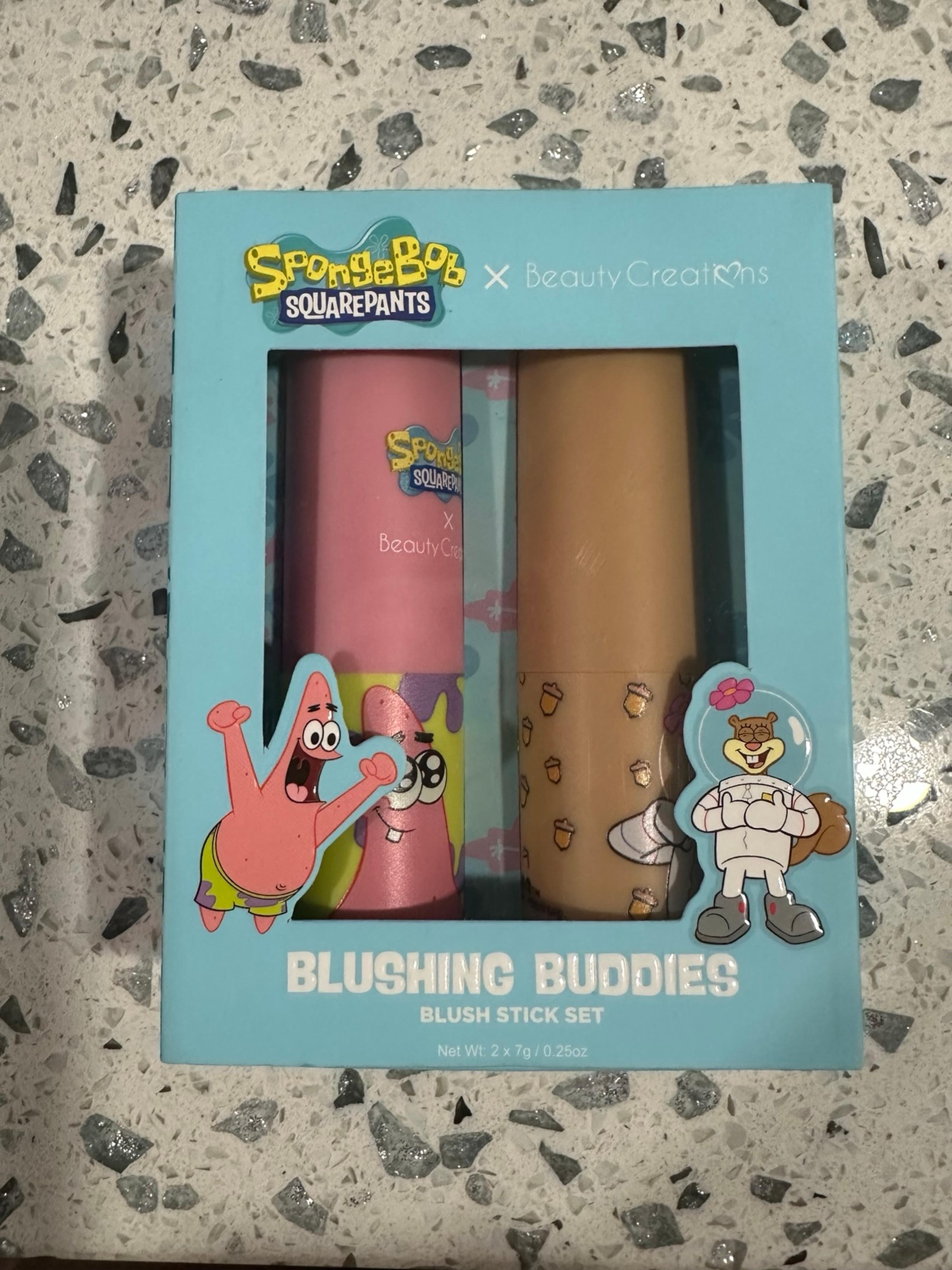New SpongeBob "Blushing Buddies" Blush Stick Set