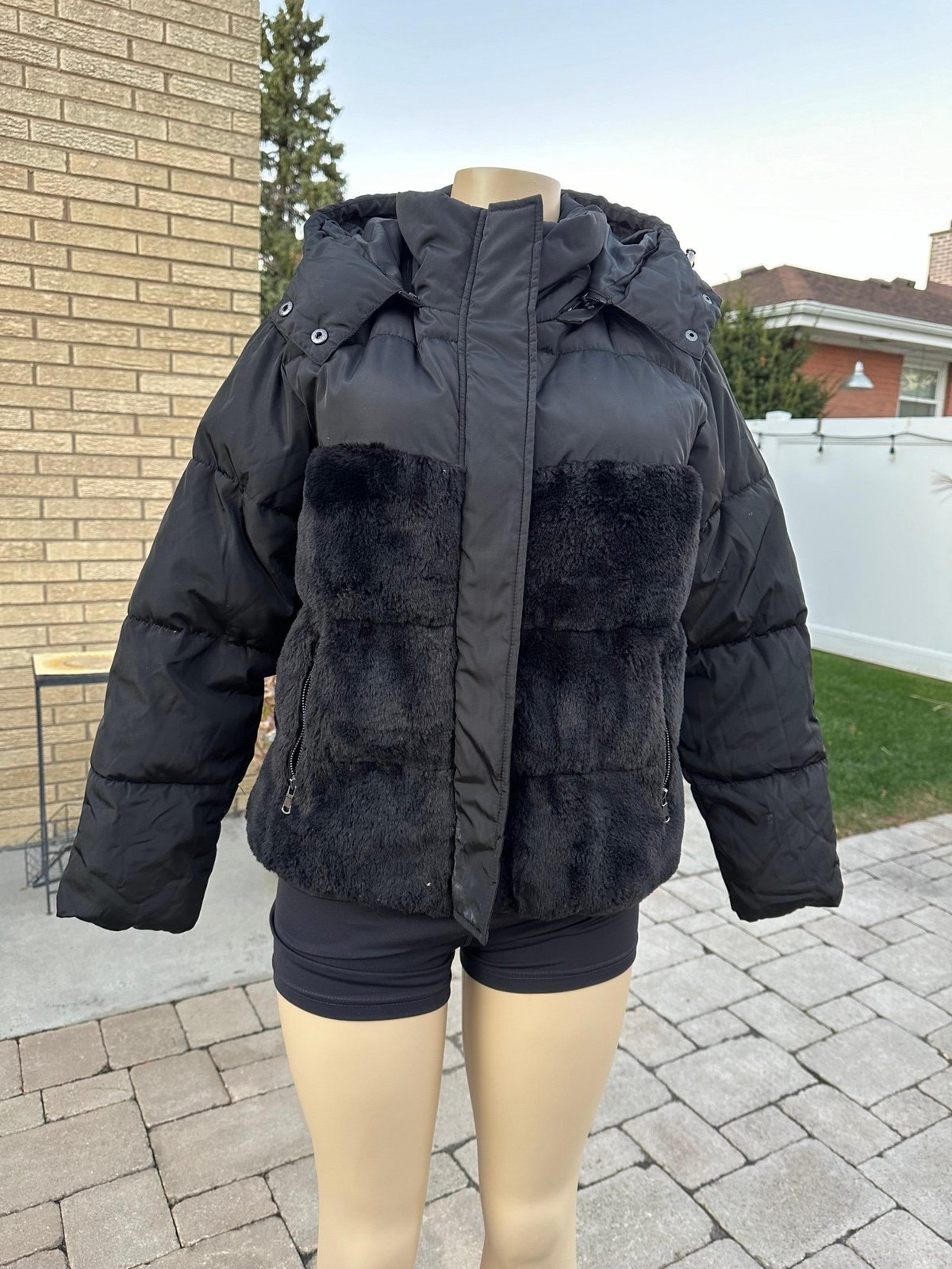 Sebby Collection Women's Puffer Jacket with Hood S