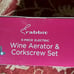 RABBIT Electric Corkscrew & Aerator w/Cutter, Stoppers 5 Piece Set-New In Box