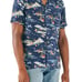 NWT FAHERTY SS Rayon Camp Button up Shirt NTI-Navy SEA TO SKY MWH2316 SMALL