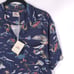 NWT FAHERTY SS Rayon Camp Button up Shirt NTI-Navy SEA TO SKY MWH2316 SMALL