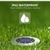 OULONGER Solar Ground Lights 12 Pack Solar Lights Outdoor Waterproof White Light