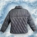 POWDER ROOM Winter Feather Down Ski Jacket Womens Small Blue Coat Zip Pockets