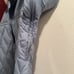 POWDER ROOM Winter Feather Down Ski Jacket Womens Small Blue Coat Zip Pockets
