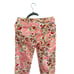 John Galliano Womens Multicolor Floral Print Cotton Capri Cropped Pants Size 6