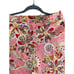 John Galliano Womens Multicolor Floral Print Cotton Capri Cropped Pants Size 6