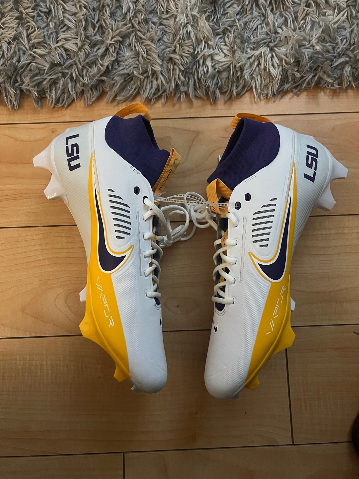 Nike Vapor Edge 360 Pro LSU Tigers PE Football Cleats Mens 14