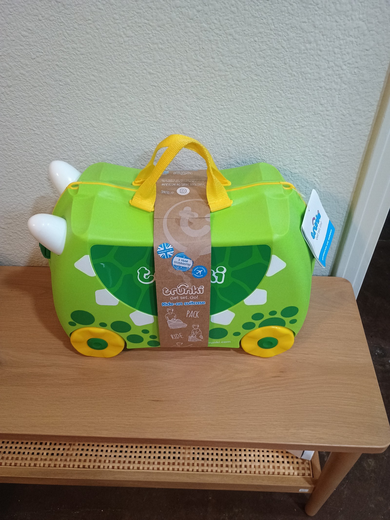 Trunki Ride-On Suitcase - Green Dinosaur (Rex)
