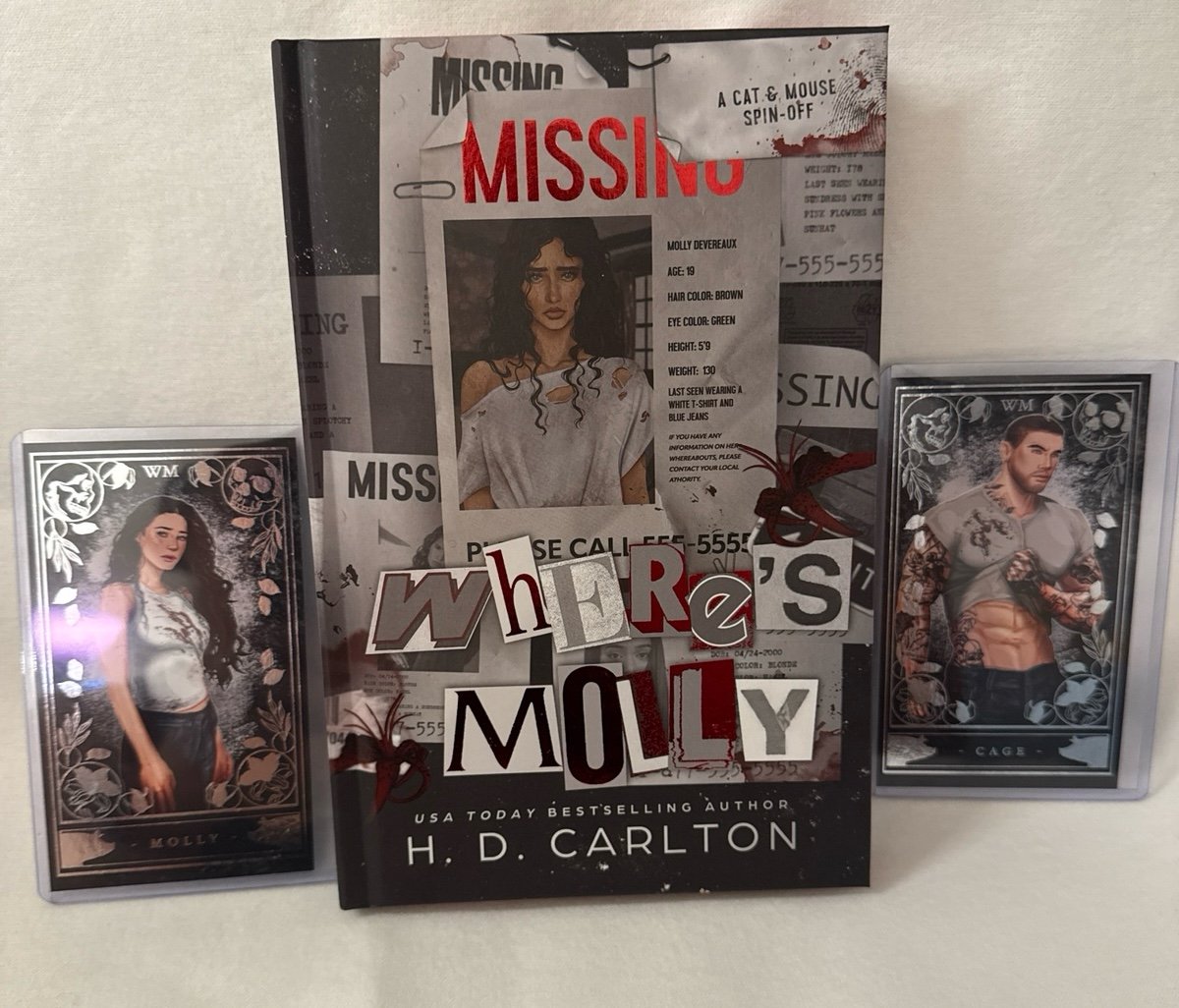 Where’s Molly Bundle. Author PR Edition with 2 Jemlin, PrettyGalPins Cards.