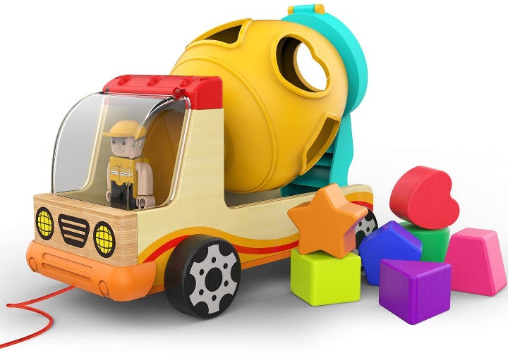 Wooden Shape Sorter Toys for Toddlers Learning Sort and Match