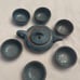 Vintage pottery sake/ tea set six cups