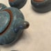 Vintage pottery sake/ tea set six cups
