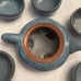 Vintage pottery sake/ tea set six cups