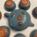 Vintage pottery sake/ tea set six cups