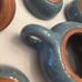 Vintage pottery sake/ tea set six cups