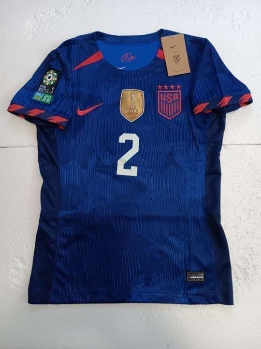 Ashley Sanchez USA USWNT 2023 World Cup Stadium Blue Away Womens Soccer Jersey