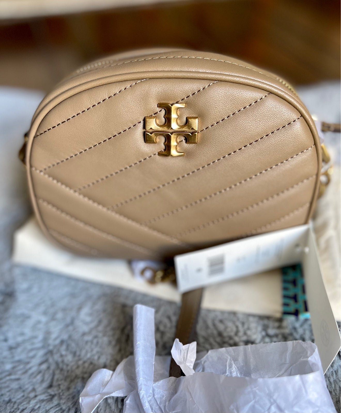 Tory Burch Kira Chevron Small Camera Bag