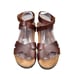 Papillio X Birkenstock Women’s Brown Ankle Strap Wedge Sandal Size 38 M 5 W 7