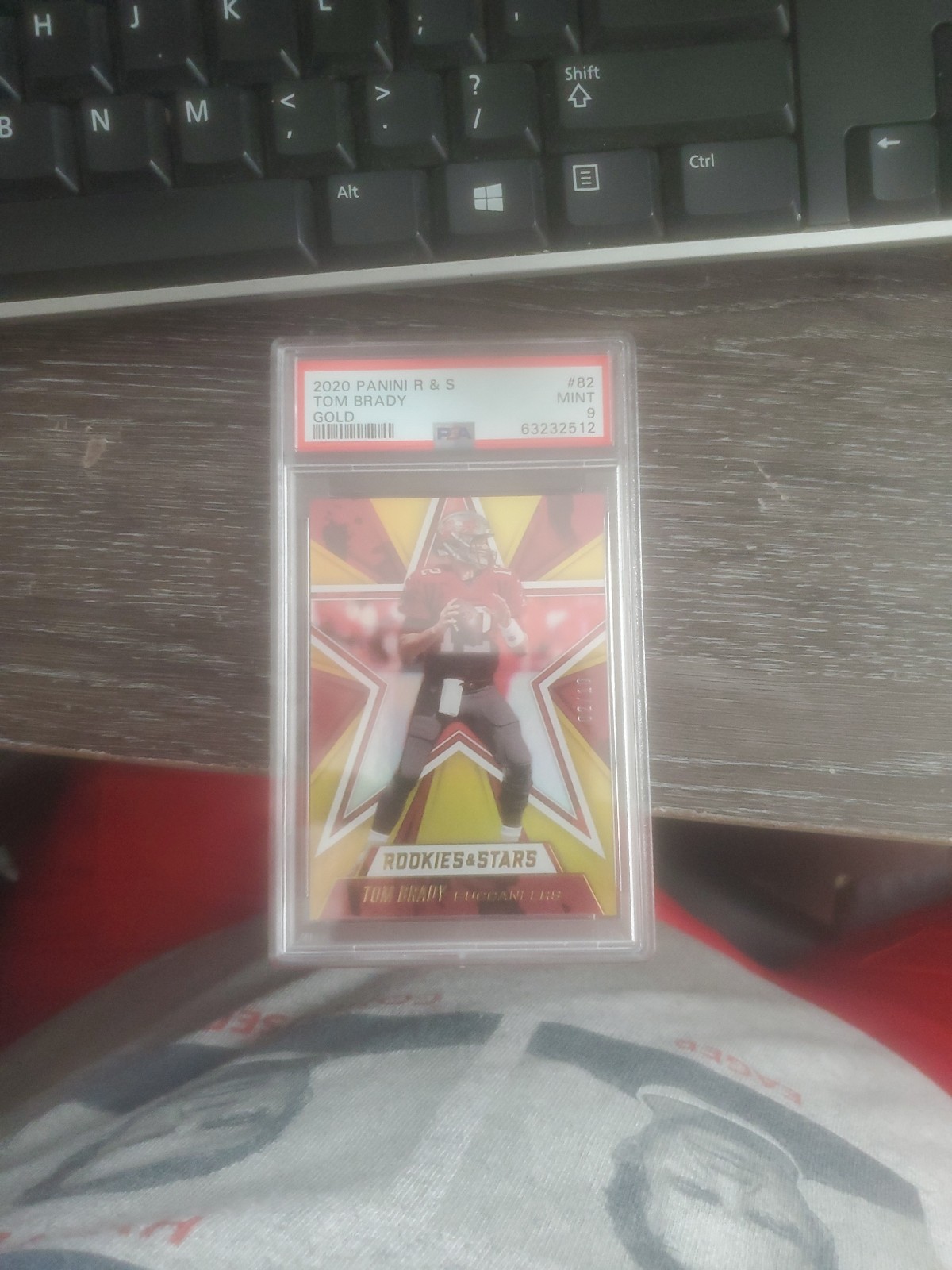 Tom Brady 2020 panini rookies and stars gold 2/10 PSA 9