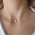 10k Gold Opal Pendant with diamond