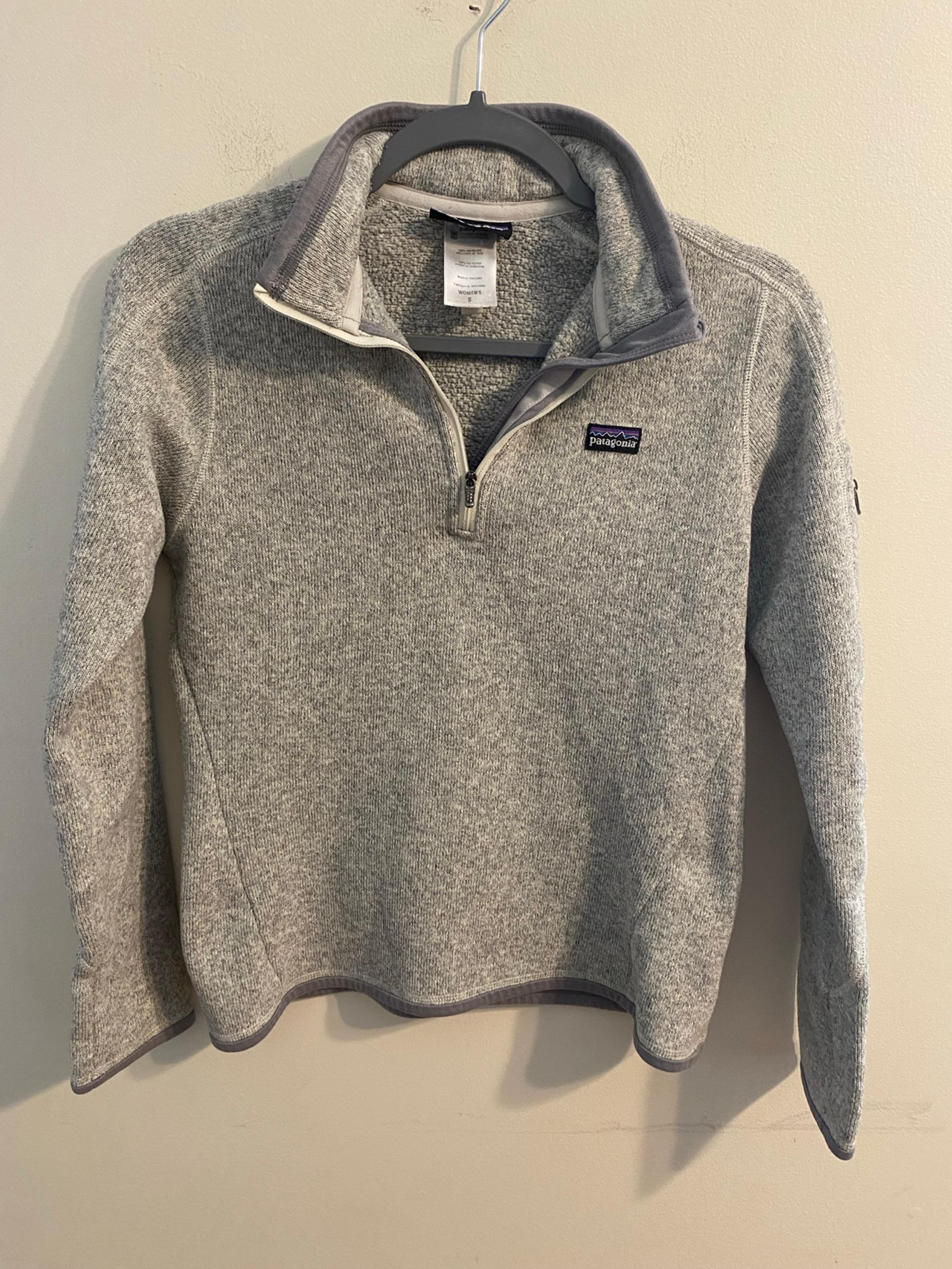 Women's Patagonia Better Sweater 1/4 Zip Gray 25616 Size Small