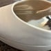 Badgley Mischka Felixa Women's White Satin Pearl Platform Heel Pump Size 5.5