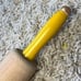 Vintage Wooden Rolling Pin With Yellow Handles