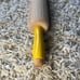 Vintage Wooden Rolling Pin With Yellow Handles