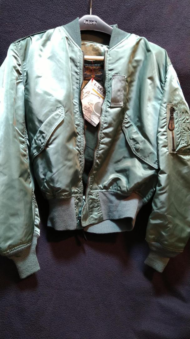 Unused excellent condition ALPHA L-2B Flight Nylon Jacket Japan L size