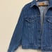VINTAGE 80s LEVI'S Denim Trucker Jacket Blue Cotton Moto Rider Travel