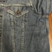 VINTAGE 80s LEVI'S Denim Trucker Jacket Blue Cotton Moto Rider Travel
