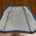 VINTAGE 80s LEVI'S Denim Trucker Jacket Blue Cotton Moto Rider Travel