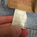 VINTAGE 80s LEVI'S Denim Trucker Jacket Blue Cotton Moto Rider Travel