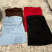 Set of 4 BEBE strapless tops. They have a built in shelf bra