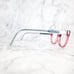 Marchon NYC Junior Kids M-7500 601 Transparent Red Blue Eyeglasses 49-16-130