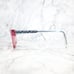 Marchon NYC Junior Kids M-7500 601 Transparent Red Blue Eyeglasses 49-16-130