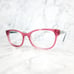 Marchon NYC Junior Kids M-7500 601 Transparent Red Blue Eyeglasses 49-16-130