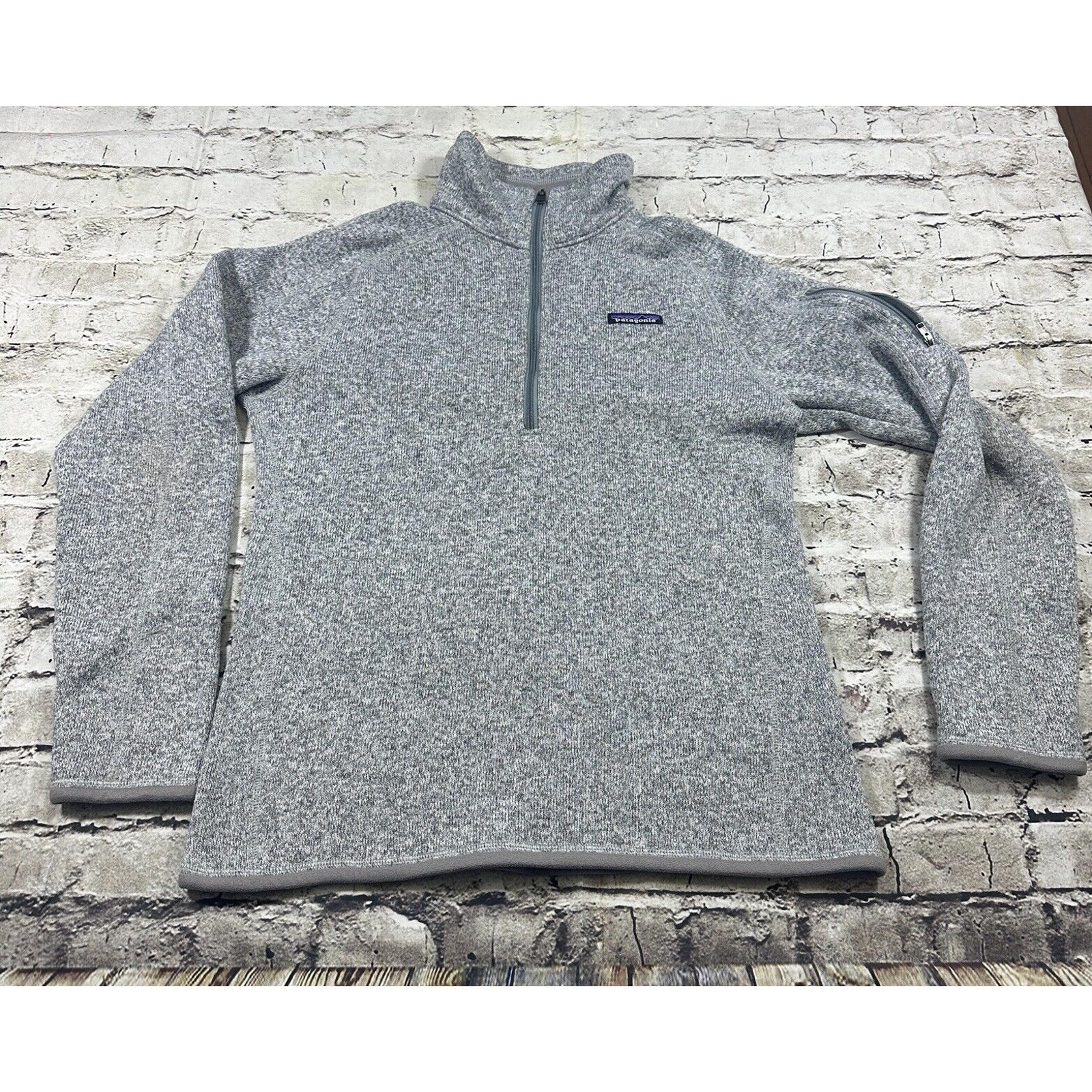 Patagonia Women’s Medium Gray Pullover Better Sweater Quarter Zip Fleece